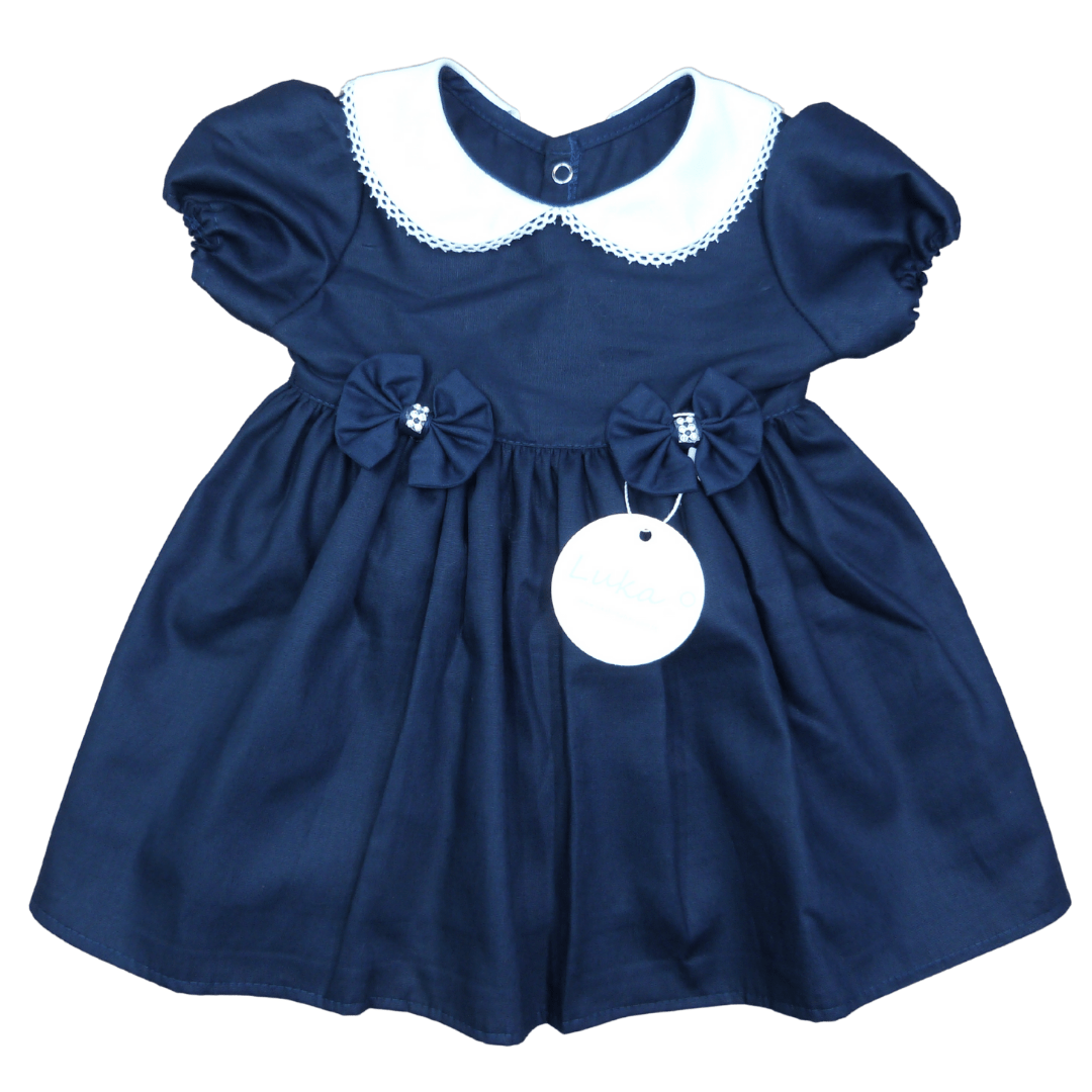 Vestido Bebê Petit L'amour Marinho