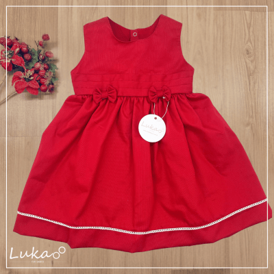 Vestido Bebê Natal Renda