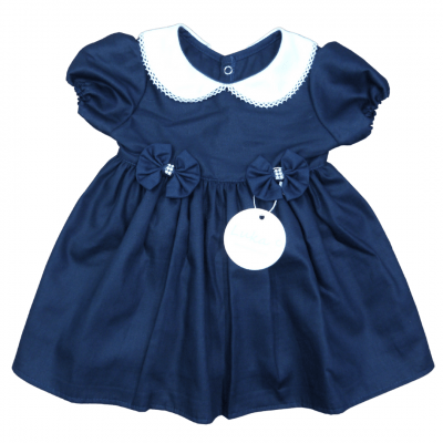 Vestido Bebê Petit L'amour Marinho