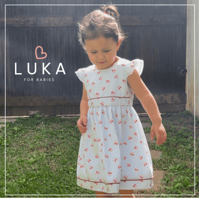 Vestido Bebê Cerejas