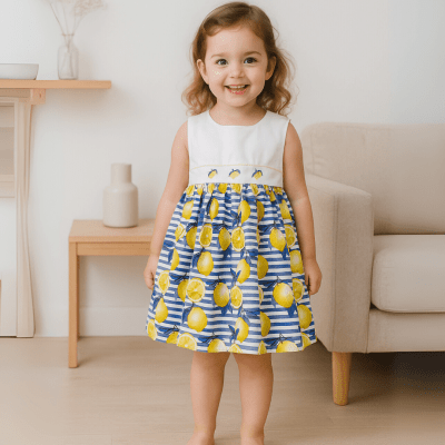 Vestido Bebê Infantil Limão Siciliano