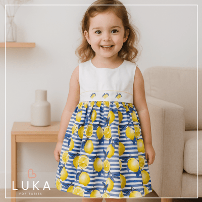 Vestido Bebê Infantil Limão Siciliano