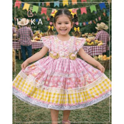 Vestido Festa Junina Flores