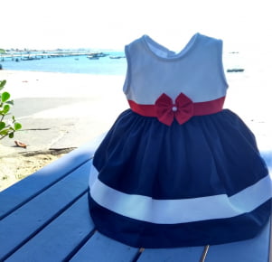 Vestido Bebê Marinheiro