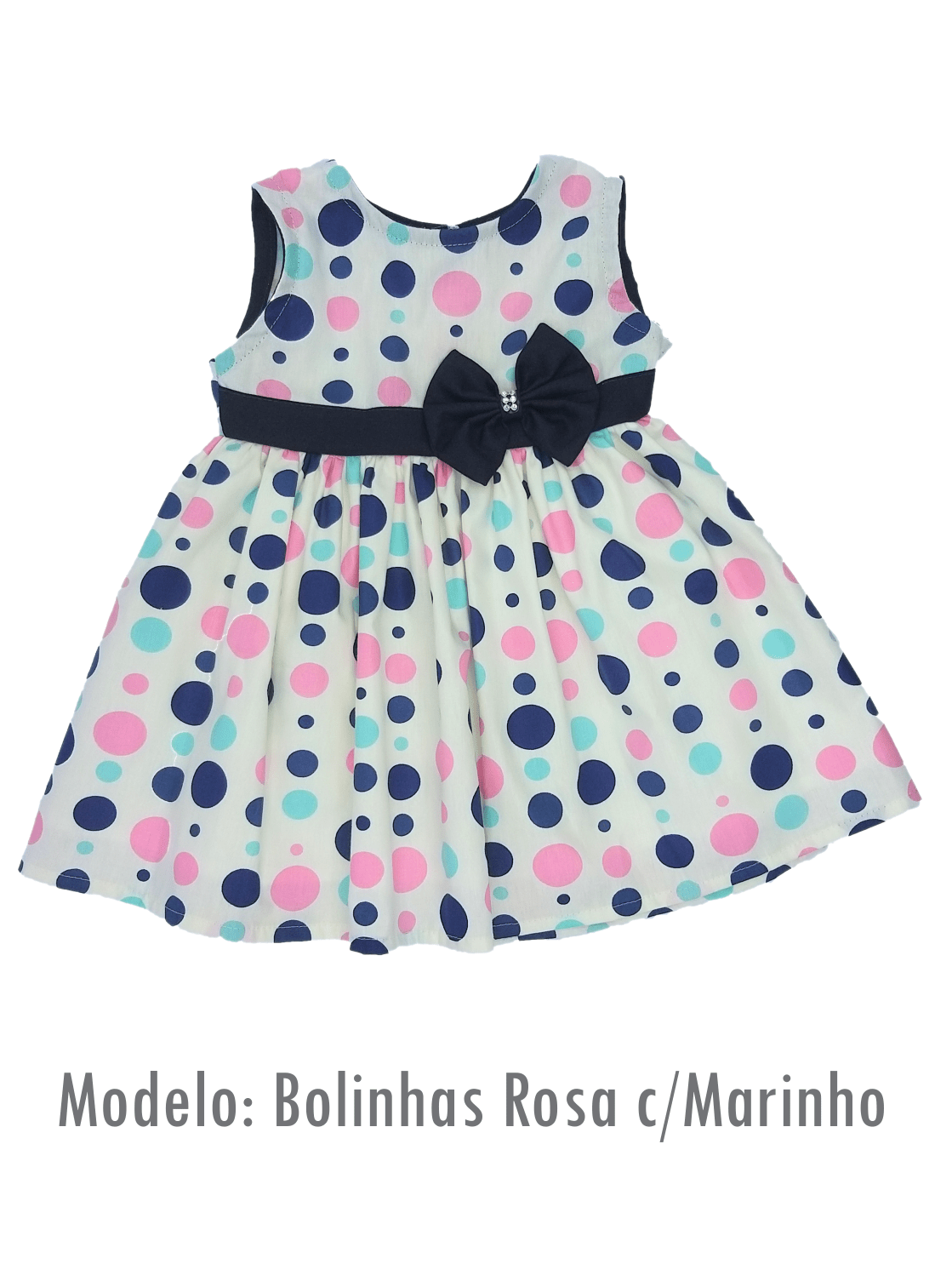 vestido de bolinha para bebe