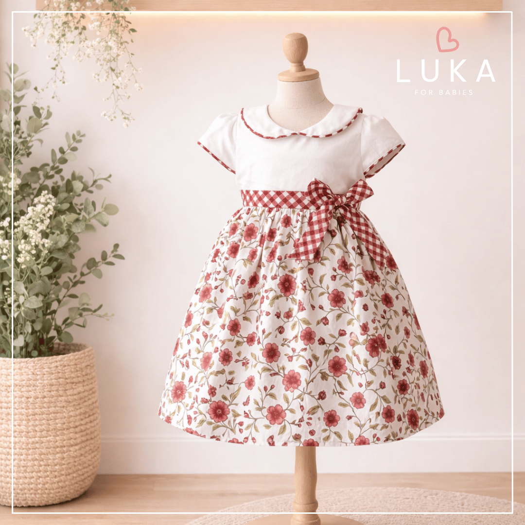 Vestido Bebê Rosa Outono