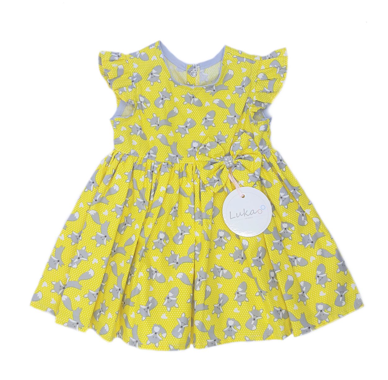 vestido de bebe amarelo